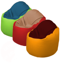 Кресла мешки Bravo экокожа разноцветные